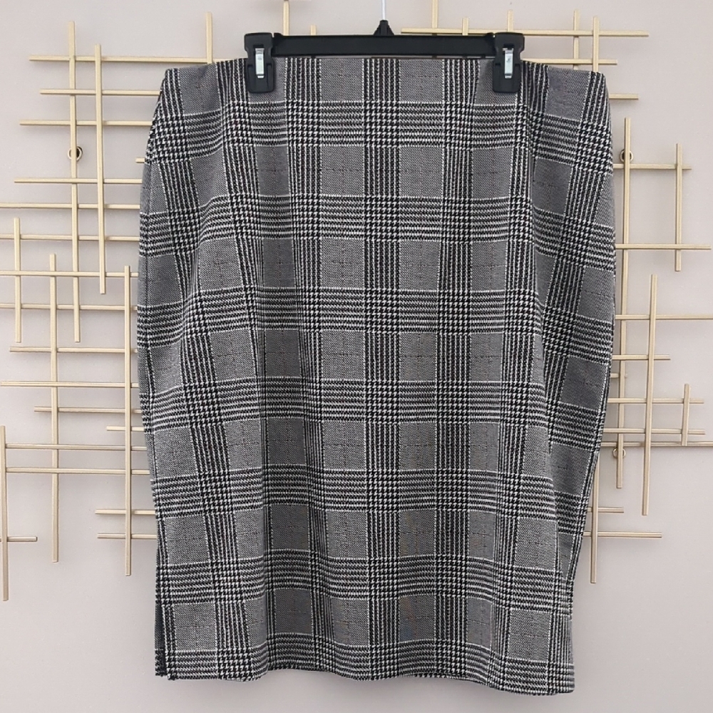 Plaid Pencil Skirt